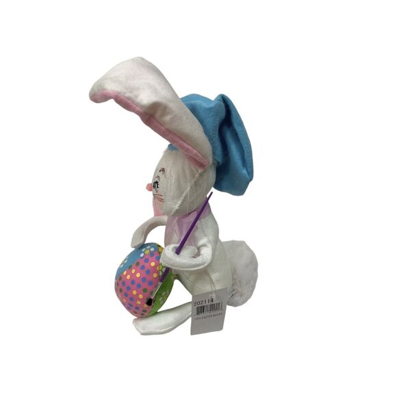 Annalee Poseable 12" Bunny Rabbit Artist Paint Easter Doll Large Cotton Tail NEW - Picture 5 of 9